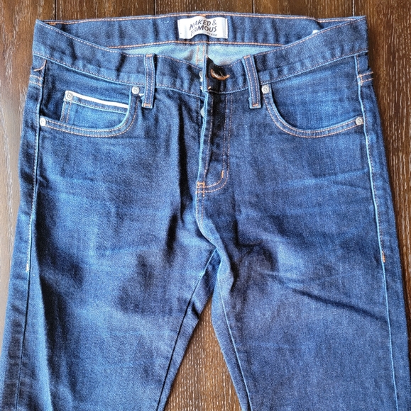 Naked and Famous (Super Skinny Guy) Blue Jeans - Picture 2 of 5